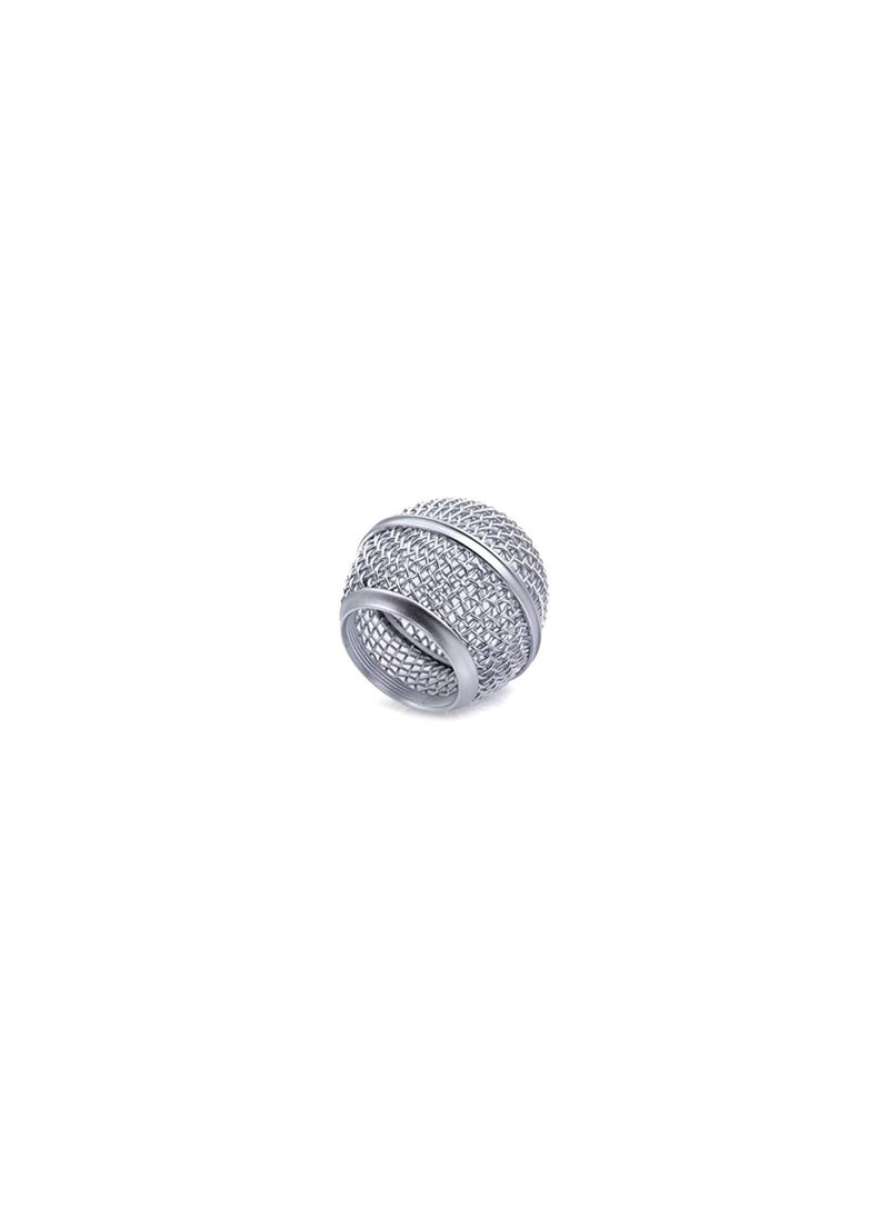 GGOOT Replacement Mic Grille Microphone Mesh Ball Head For SHURE SM58 BETA58 - Sliver  - Image 2