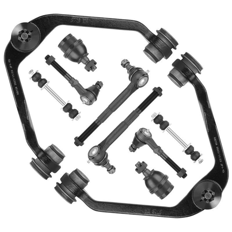 ILONPA 2WD Front Upper Control Arm Ball Joint Tie Rod Sway Bar Compatible Suspension Kits with 1997-2003 Ford Expedition/F-150/F-250, 1998-2002 Lincoln Navigator/Blackwood (10pc) - Image 1