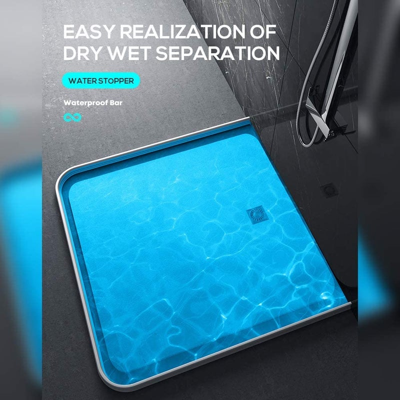 HiNa 3ft5ft6ft8ft10ft Collapsible Shower Threshold Water Watei Barrier for Shower and Water Stopper Keeps Water Inside Water Threshold for Wet and Dry Separation 5ft - Image 5