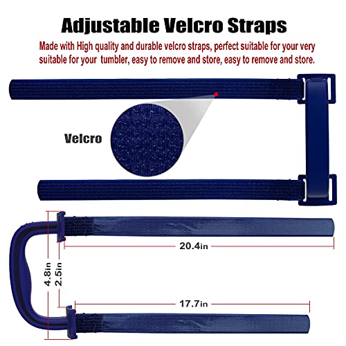 YOUCOX Adjustable Tumbler Handle for YETI 20 Oz 30Oz 40OZ, 20oz to 44 Oz RTIC, Ozark Trail, Simple Modern, SIC, SUNWILL, Tervis, Beast and More Brand Tumbler Cup Mug, NO Brand Limitid Dark Blue - Image 3