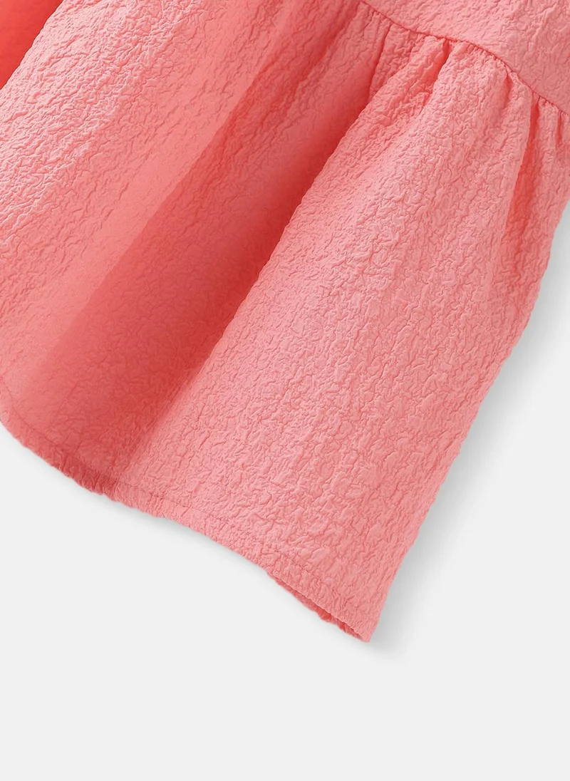 Nautinati Ruffled Textured Dress