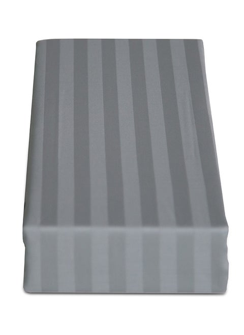 Cannon Bed Sheet Single 1Pc Stripe Light Grey C