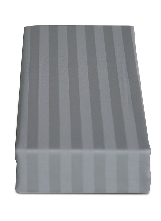 Cannon - Cannon Bed Sheet Single 1Pc Stripe Light Grey C - Image 1