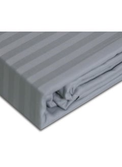 Cannon Cannon Bed Sheet Single 1Pc Stripe Light Grey C  - Image 3