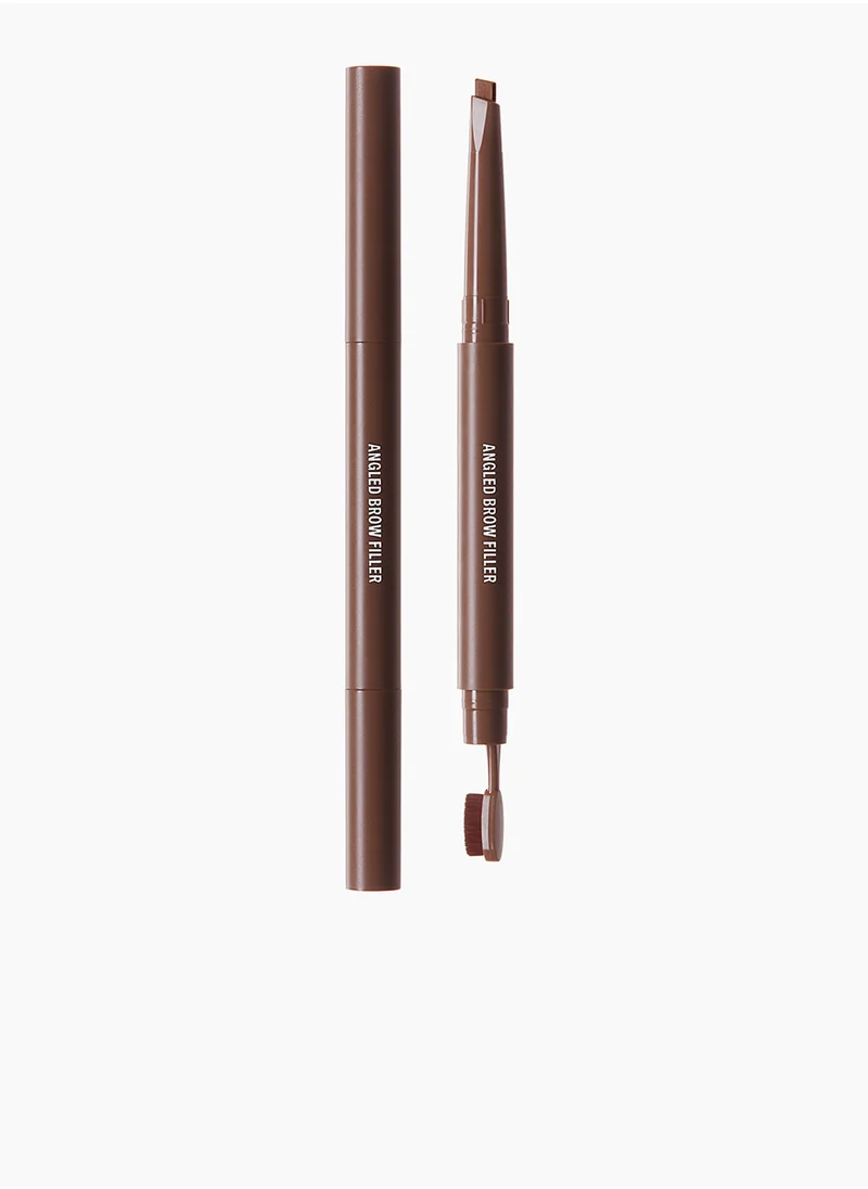 اتش اند ام Angled Brow Filler Retractable Angled Eyebrow Pencil With Paddle Brush