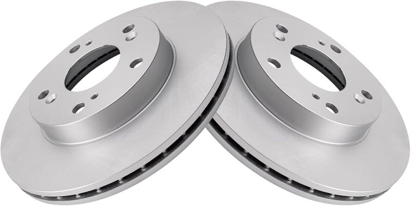 TRQ Front Brake Rotors Set Vented Premium G-Coated Compatible with 2002-2006 Acura RSX 2004-2011 Honda Civic 2011-2015 CR-Z - Image 3