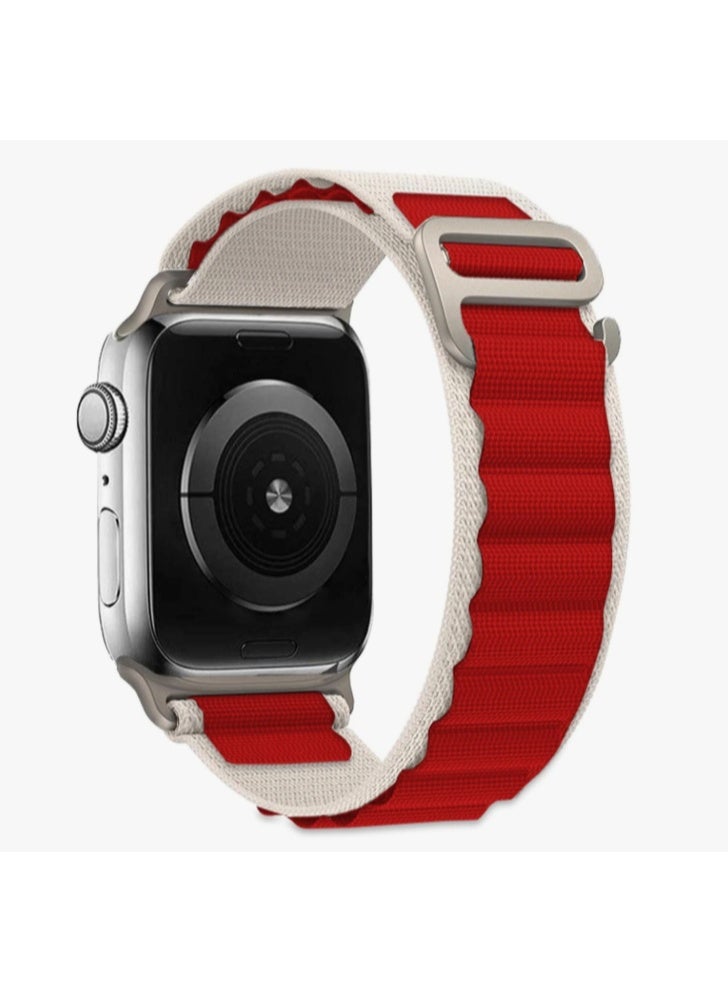 سوار ساعة Alpine Loop مقاس 38 مم 40 مم 41 مم – حزام رياضي من النايلون المنسوج متوافق مع سلسلة iWatch 9/8/7/6/5/4/3/2/SE - Image 2