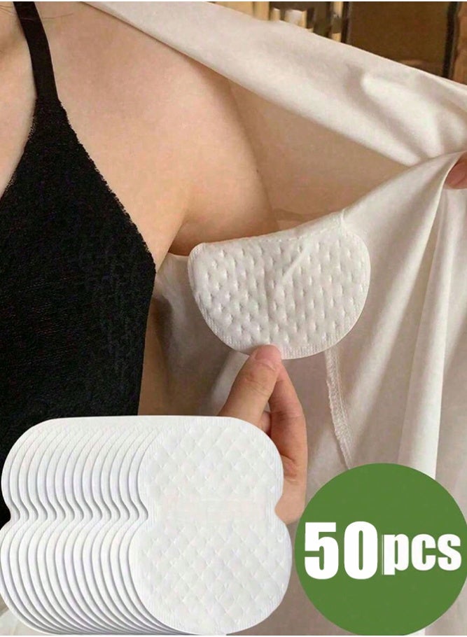 Al Kanzi 50Pcs Disposable Underarm Sweat Pads, Invisible Breathable Anti-Sweat Armpit Patches, Lightweight Odor-Free Absorbent Sweat Shield Stickers for Men Women Summer Sports Travel Daily Use - Image 1