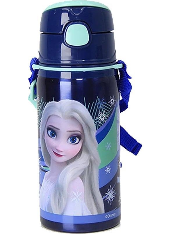 Disney FROZEN Girls' Steel Water Bottle 500ML 1 Piece Elsa Steel Water Bottle 1 Piece Licensed School Water Bottle  - Image 3