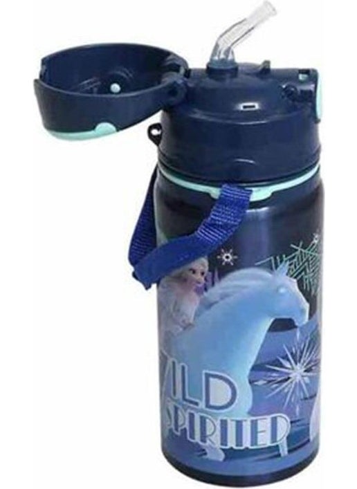 Disney FROZEN Girls' Steel Water Bottle 500ML 1 Piece Elsa Steel Water Bottle 1 Piece Licensed School Water Bottle  - Image 4