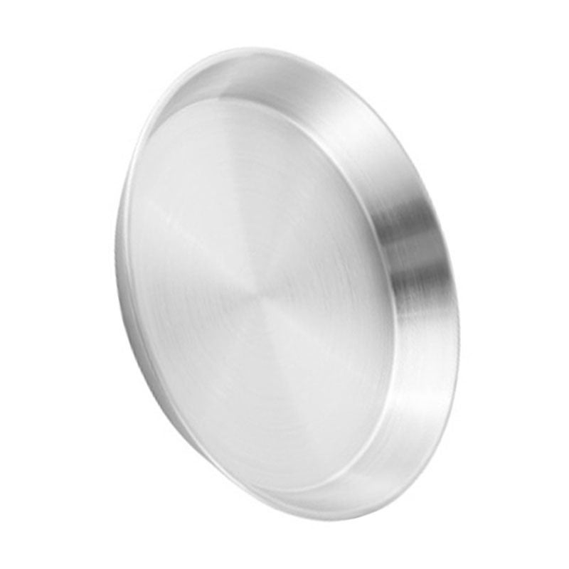 Stainless Steel Tray Round 1 Premium Erosion Resistant Heat Resistant - Sturdy Reusable Metal Dinner Plate for Home Kitchen Cooking Frying Baking - Image 5