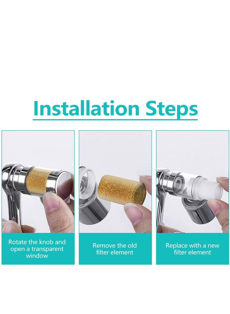 8 Pcs Faucet Filter Purifier Replacement for Kitchen Sink/Bathroom Sink PP Cotton Filter for Faucet Extender Strong Filter Improve Water Conditions Removes Chlorine Fluoride Heavy Metal  - Image 4