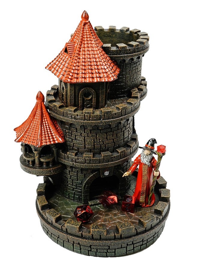 Forged Dice Co. Wizard's Castle Dice Tower - Hand Painted - Fits Dungeons and Dragons Dice - Red - Image 3