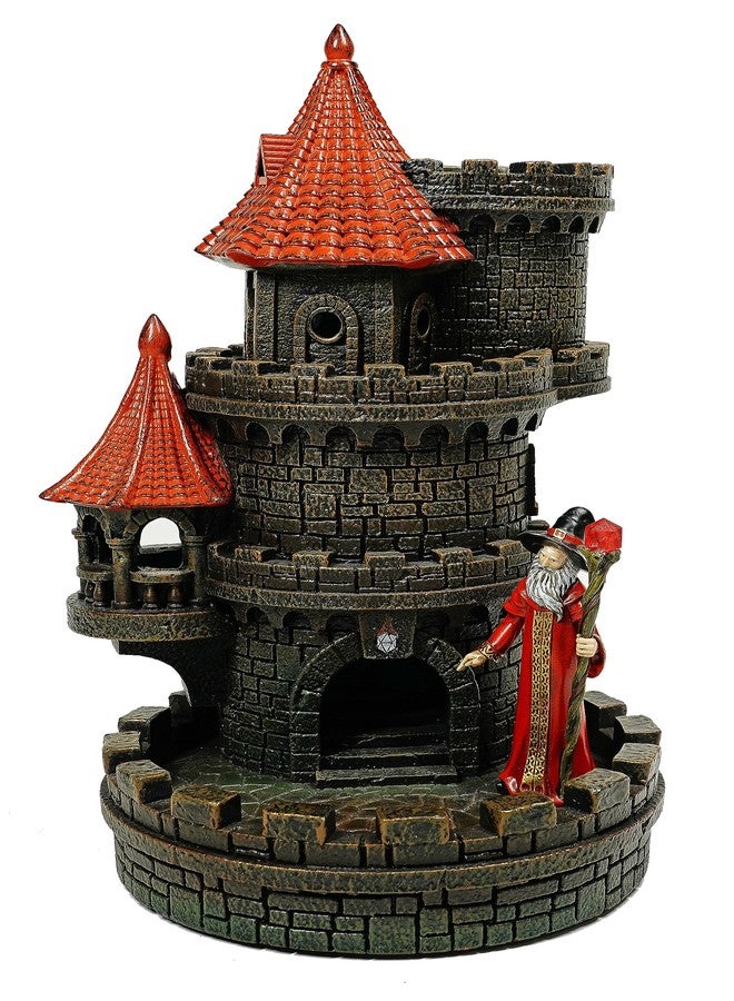 Forged Dice Co. Wizard's Castle Dice Tower - Hand Painted - Fits Dungeons and Dragons Dice - Red - Image 1