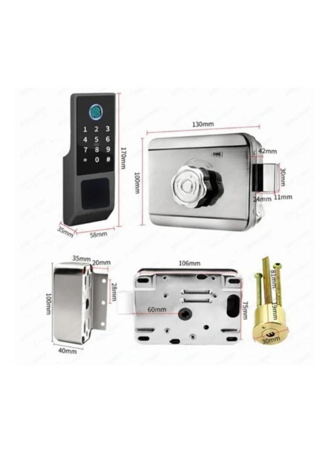 XiuWoo Fingerprint Door Lock Waterproof Outdoor Gate Lock App Digital Passcode IC Card Keyless Front Door Electronic Lock - Image 5