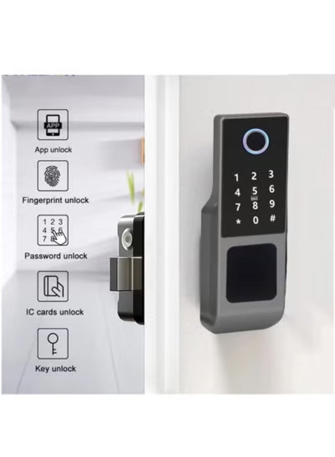 XiuWoo Fingerprint Door Lock Waterproof Outdoor Gate Lock App Digital Passcode IC Card Keyless Front Door Electronic Lock - Image 2