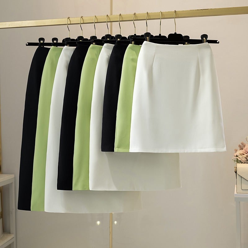 Suit Skirt Women'S Mid-Length Split Skirt Professional Work Skirt Hip One-Step Skirt Dress Dress - Image 2