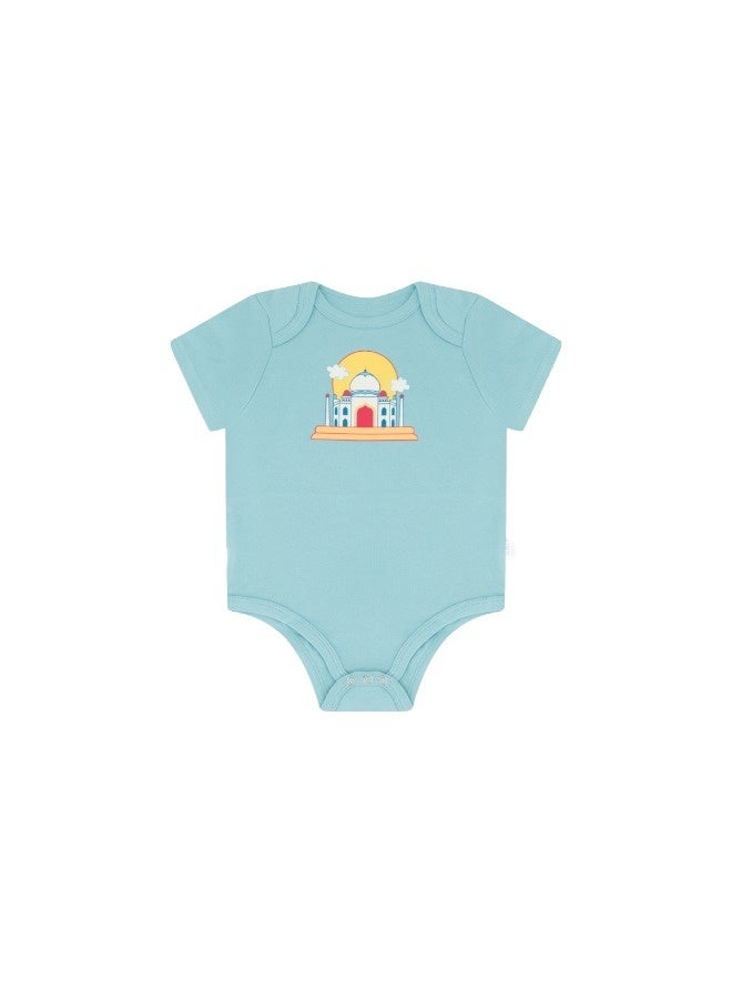 Lullaby Bloom Premium 100% Certified Organic Cotton Baby Essential Infant Bodysuit for Baby Girls and Boys Unisex India - 6-9 Months - Image 1