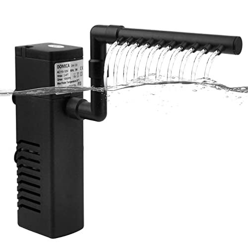 DOMICA 100GPH 5W Internal Aquarium Filter with Aeration System Power Filter for 5 to 15 Gallons Fish Tank, Submersible Fish Tank Filter - Image 1