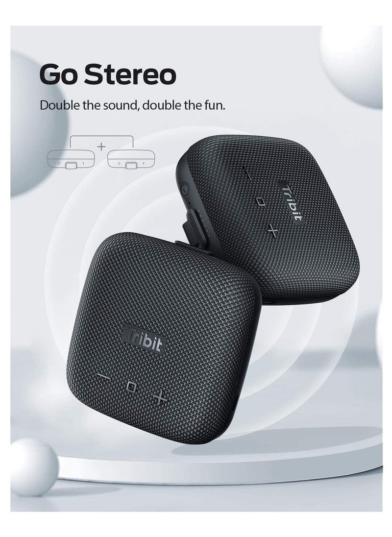 Tribit - Tribit ThunderBox Micro - Mini Speaker, Type C, IPX67 Waterproof, 8Hours Playtime, Bluetooth 5.0 Range 100ft TWS Pairing - Image 1