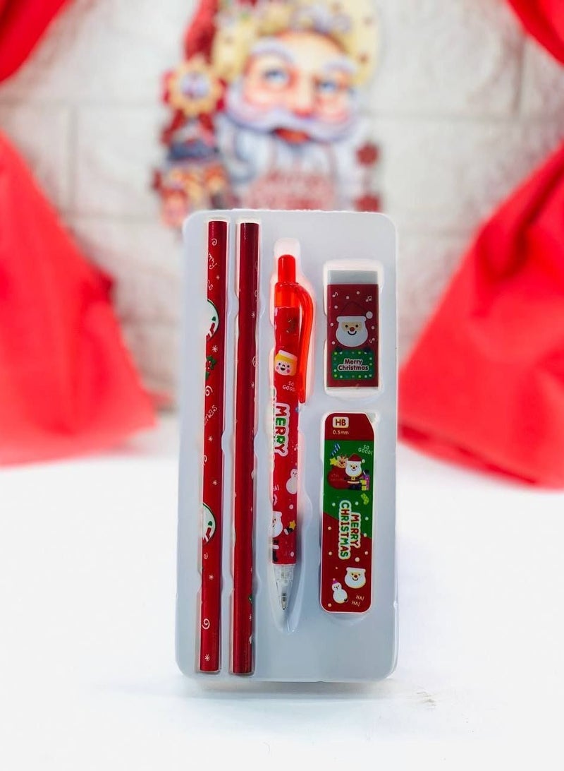 Christmas school supplies set, 5 pieces - Image 1