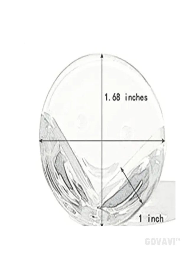 GOVAVI™ Silicone Corner Protector for Sharp Edges Table | Soft PVC Transparent Furniture Edge Angle Protection Guards for Child Safety (Smiley Round Edge Protectors)(Pack of 4) - Image 3