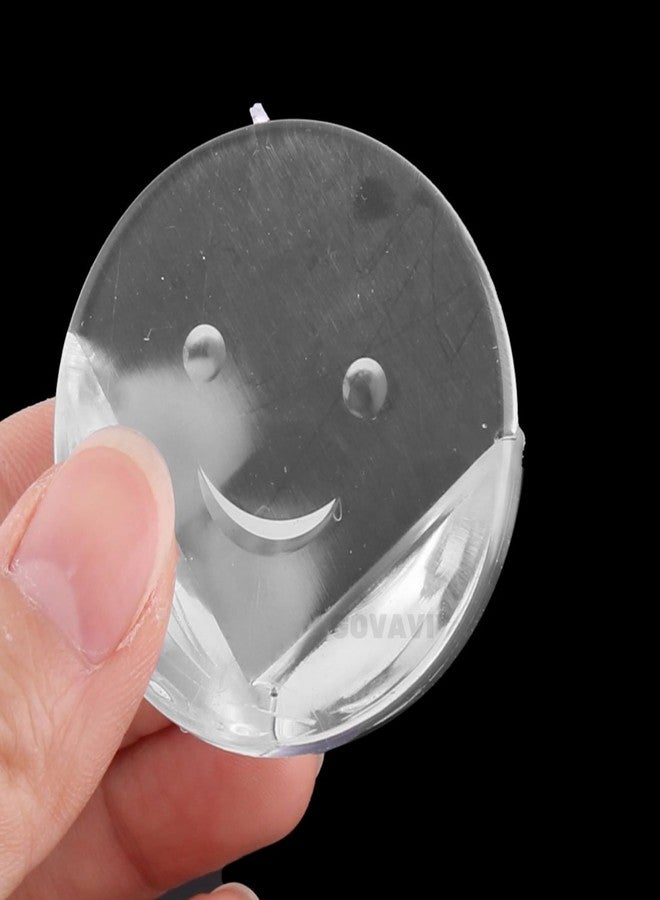 GOVAVI™ Silicone Corner Protector for Sharp Edges Table | Soft PVC Transparent Furniture Edge Angle Protection Guards for Child Safety (Smiley Round Edge Protectors)(Pack of 4) - Image 5