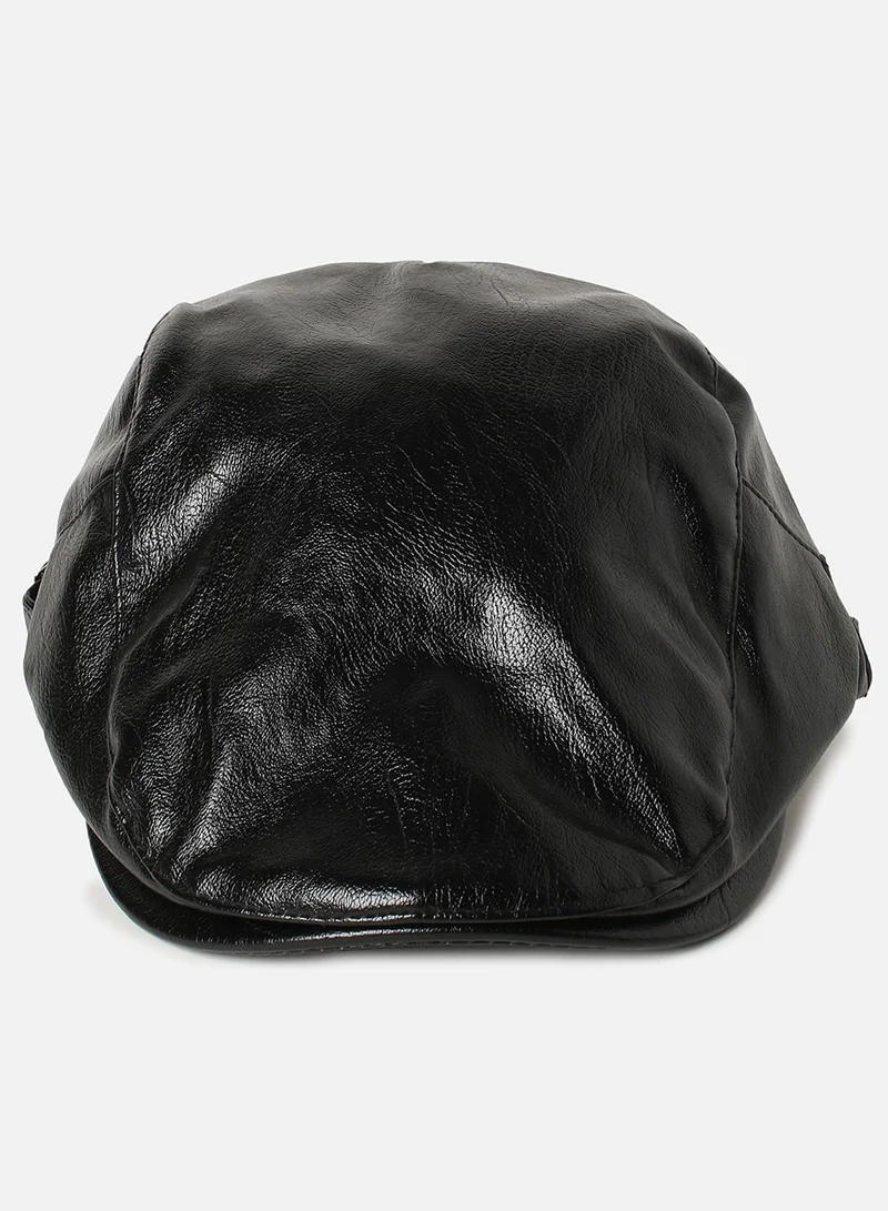 Haute Sauce Black Solid Beret Cap