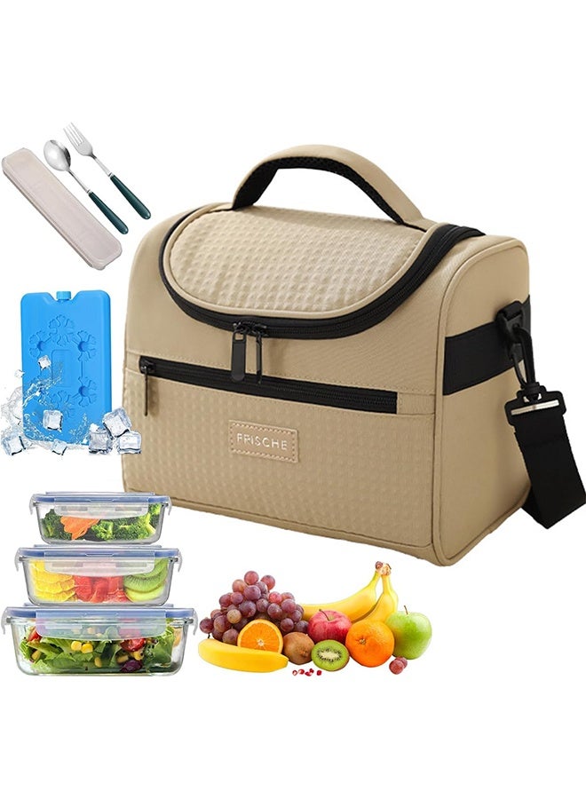 RollsTimi  Waterproof Thermal Lunch Box with Strap - Insulated Lunch Bag with Large Capacity, Anti-Leak and Easy to Clean Unisex Portable Cooler for Work/Picnic/Travel - Image 1