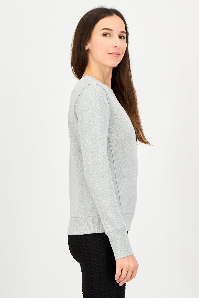 Champion Women Sportswear Fit Outdoor Sweatshirt, Grey - Image 3