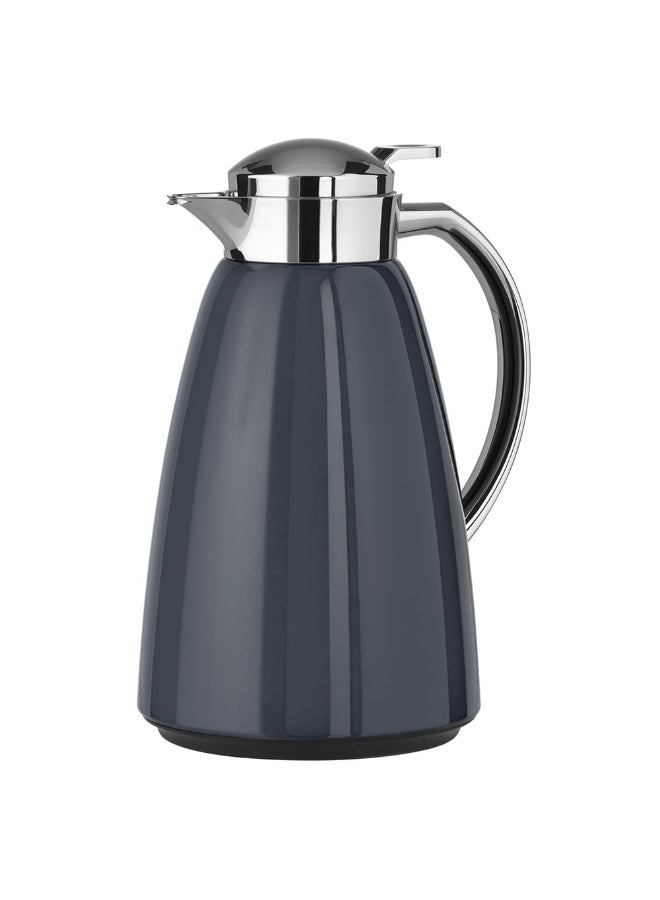 EMSA Campo Flask 1L – Anthracite Premium Insulated Thermal Jug for Hot & Cold Beverages – Modern Coffee & Tea Serving Flask – Made in Germany - Image 2