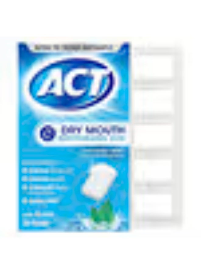 ACT moisturizing lozenges for dry mouth, with refreshing mint flavor, containing sorbitol, pack of 20.