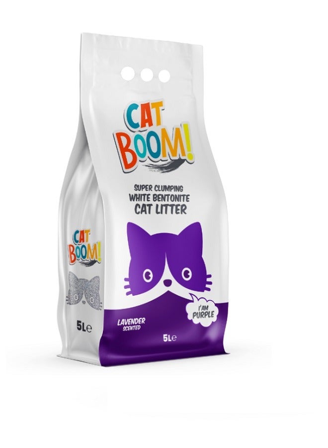 Cat Bentonite Cat Litter Lavender  5 L - Image 1