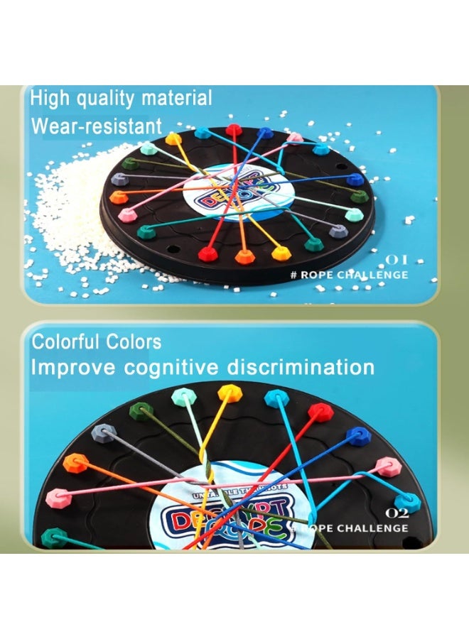 Brainy Knots Rope Untangling Game, Adults Children Concentration Logical Thinking Exercise - Image 5