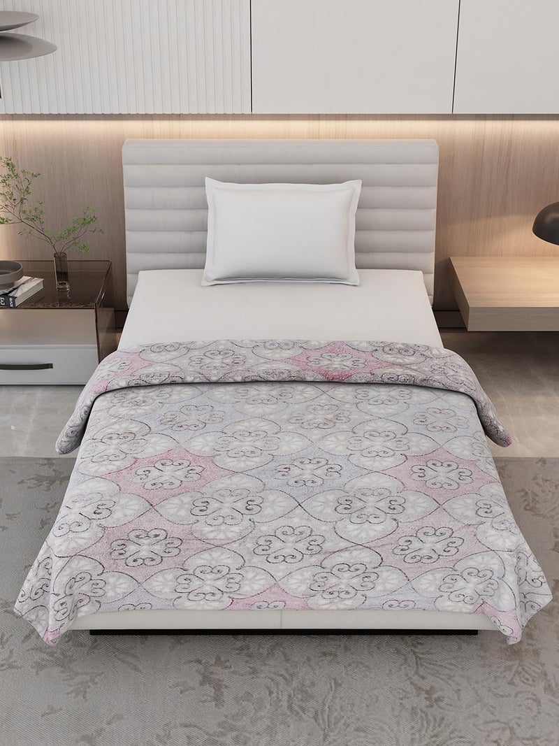 Monte Carlo Beige Jacquard Single Bed 290 GSM Ac Blanket - Image 2