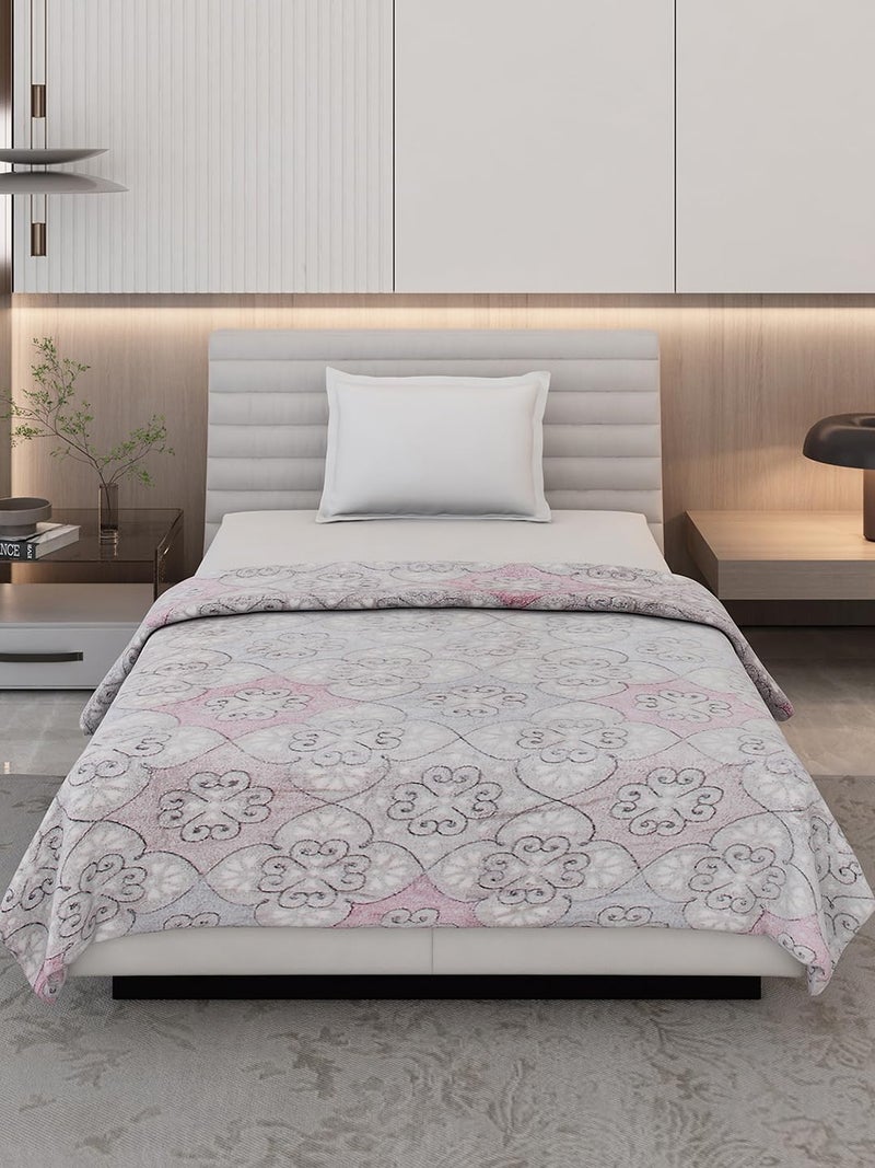 Monte Carlo Beige Jacquard Single Bed 290 GSM Ac Blanket - Image 3