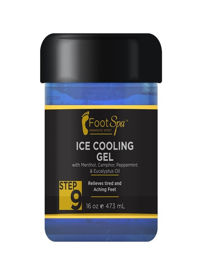FootSpa -16 oz Cooling Gel - Mint, Eucalyptus, Menthol, Peppermint Extract - Refreshing Pedicure Relief - Image 1