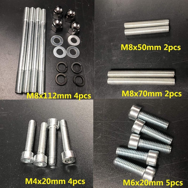 DONSP1986 Motor Bolts Studs,Screws Set, 2 Stroke Gas Motor yd100/66cc/80cc, Gas Motorized Bicycle - Image 2
