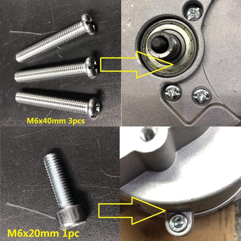 DONSP1986 Motor Bolts Studs,Screws Set, 2 Stroke Gas Motor yd100/66cc/80cc, Gas Motorized Bicycle - Image 4