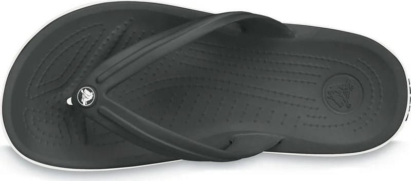 كروكس 11033-001 M9/W11 - 42/43 Crocband Flip Black & White