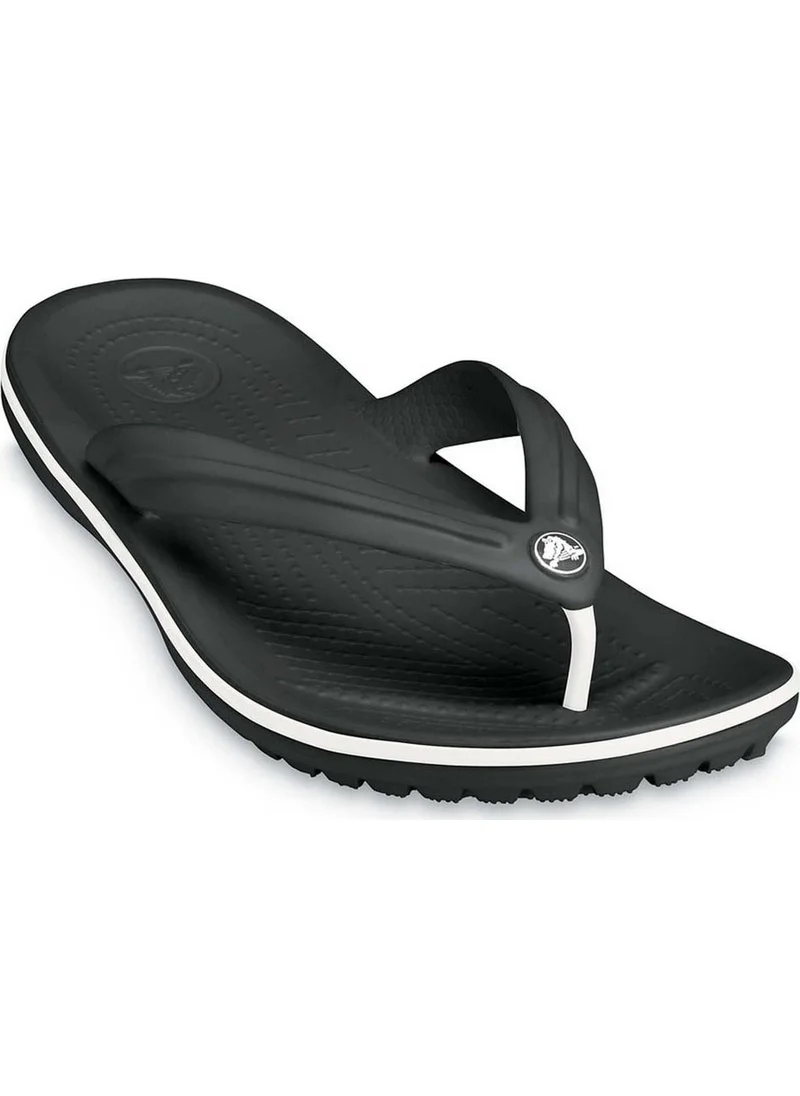 كروكس 11033-001 M9/W11 - 42/43 Crocband Flip Black & White