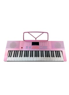 YONGMEI YONGMEI 61-Key Digital Electric Piano Keyboard & Sheet Music Stand - Portable Electronic Keyboard for Beginners Kids & Adults YM-288 Pink  - Image 2