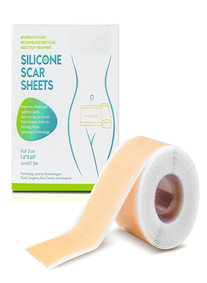 CLICKSY Scar Removal Tape Scar Removal Sheet Strips for C-Section, Acne Scars, Tummy Tuck, Keloid and Surgical Scars, Reusable Medical Grade Silicone Scar Tape, Get Scars Away Painless Reusable - Image 1
