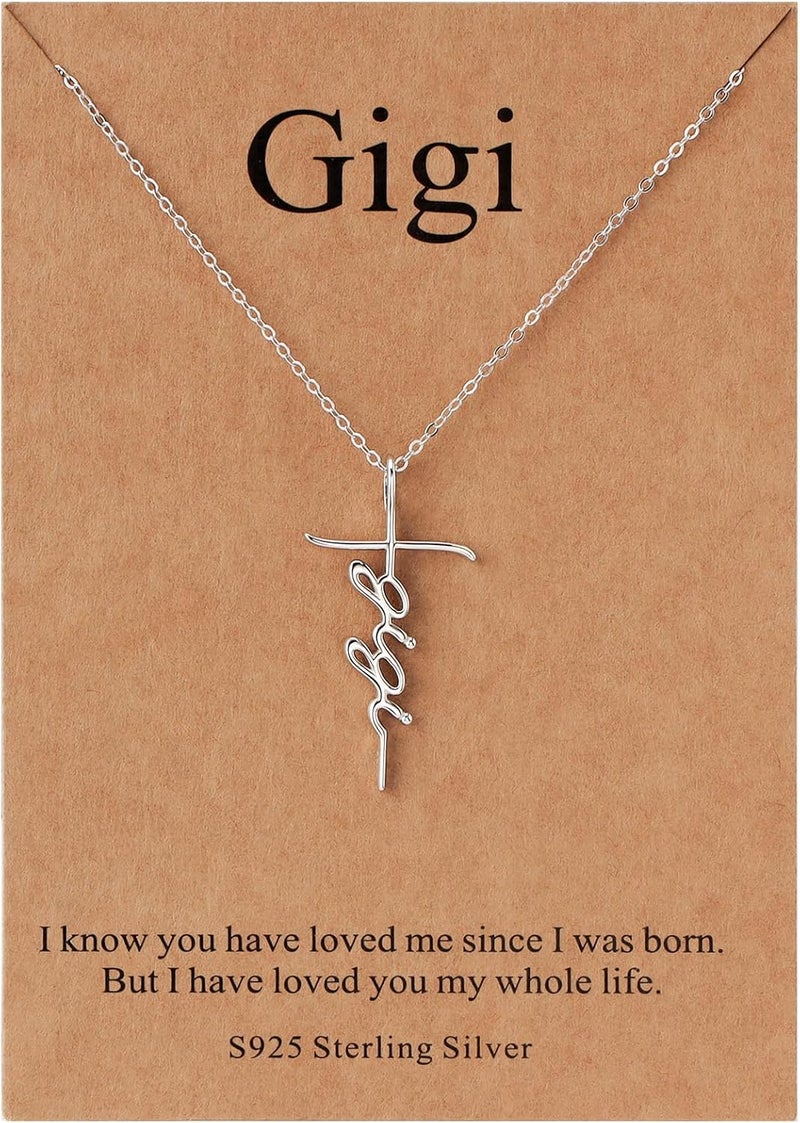 Lcherry Faith Cross Pendant Necklace for Women Religious Christian Jewelry Mother's Day Gifts for Women - Image 1