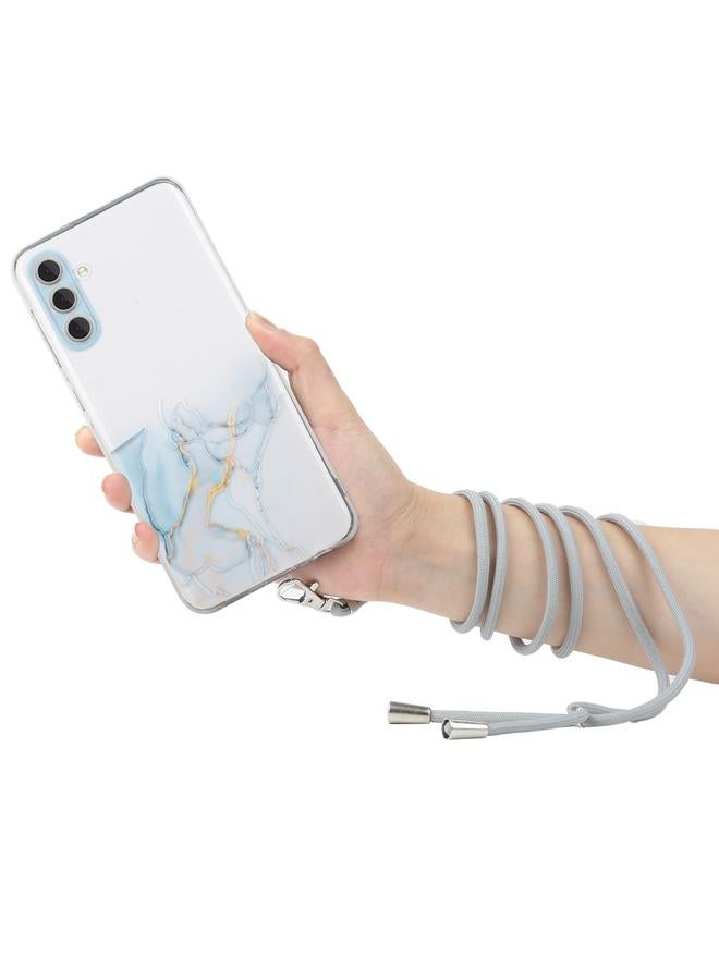 S-TOP Case For Samsung Galaxy A25 5G Hollow Marble Pattern TPU Phone Case with Neck Strap Rope - Image 2