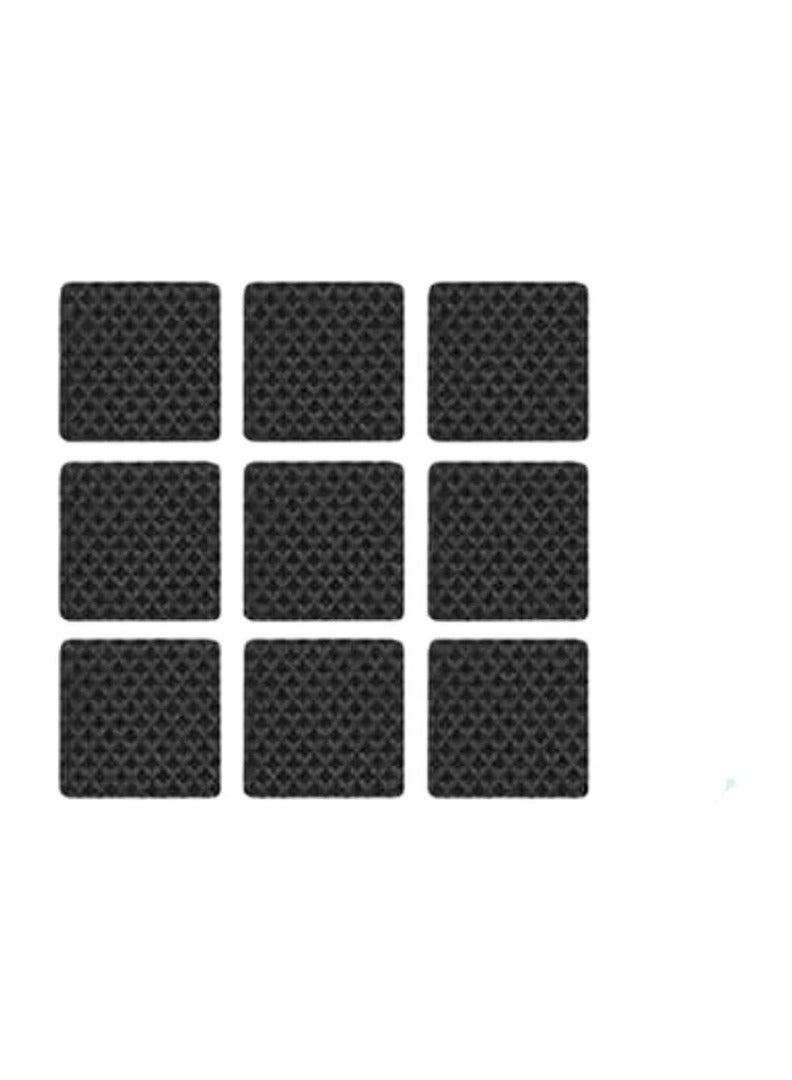 KNP KNP Furniture Leg Protector Pads (Felt Pads) Self Adhesive Anti Slip Bumper Square (Eva Pad) Black 9PCS/CARD 30MMX30MM  - Image 1