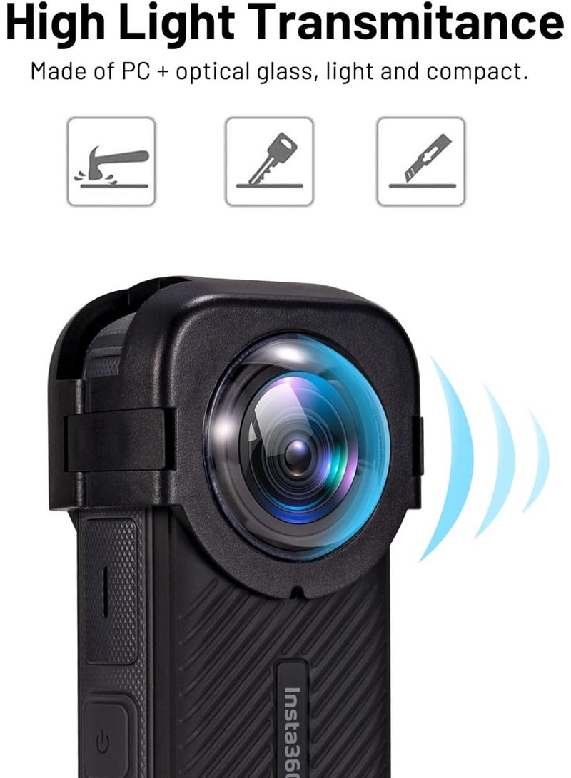 Lens Guards for Insta360 X4 - Optical Tempered Glass Lens Protector, Waterproof and Scratch-Resistant Accessory for Enhanced Protection of Your Insta360 X4 Camera. - Image 2