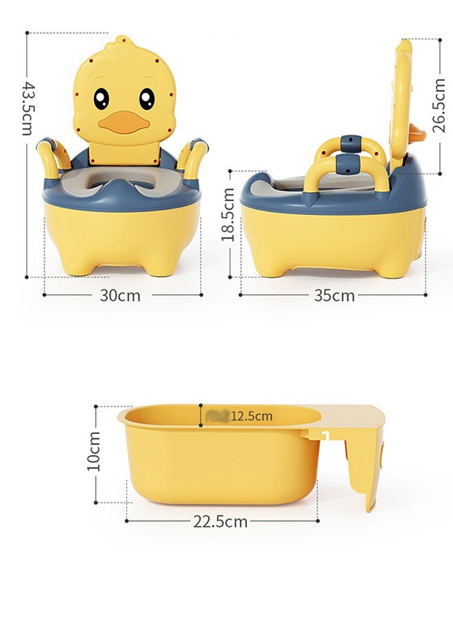 Optico Baby Potty Training Seat,Portable Potty Toilet Trainer with Handles,Toddler Kids Potty Chair with High Back Support & Lid Removable Potty Pot, Baby toilet for Toddler Baby Kids - Image 2