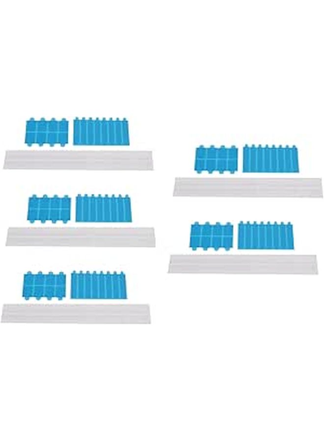 Privacy Screen Replacement Set Adhesive Strips Slide Mount Holder Tabs Computer Monitor Laptop Multifunctional Transparent Sturdy Black - Image 1