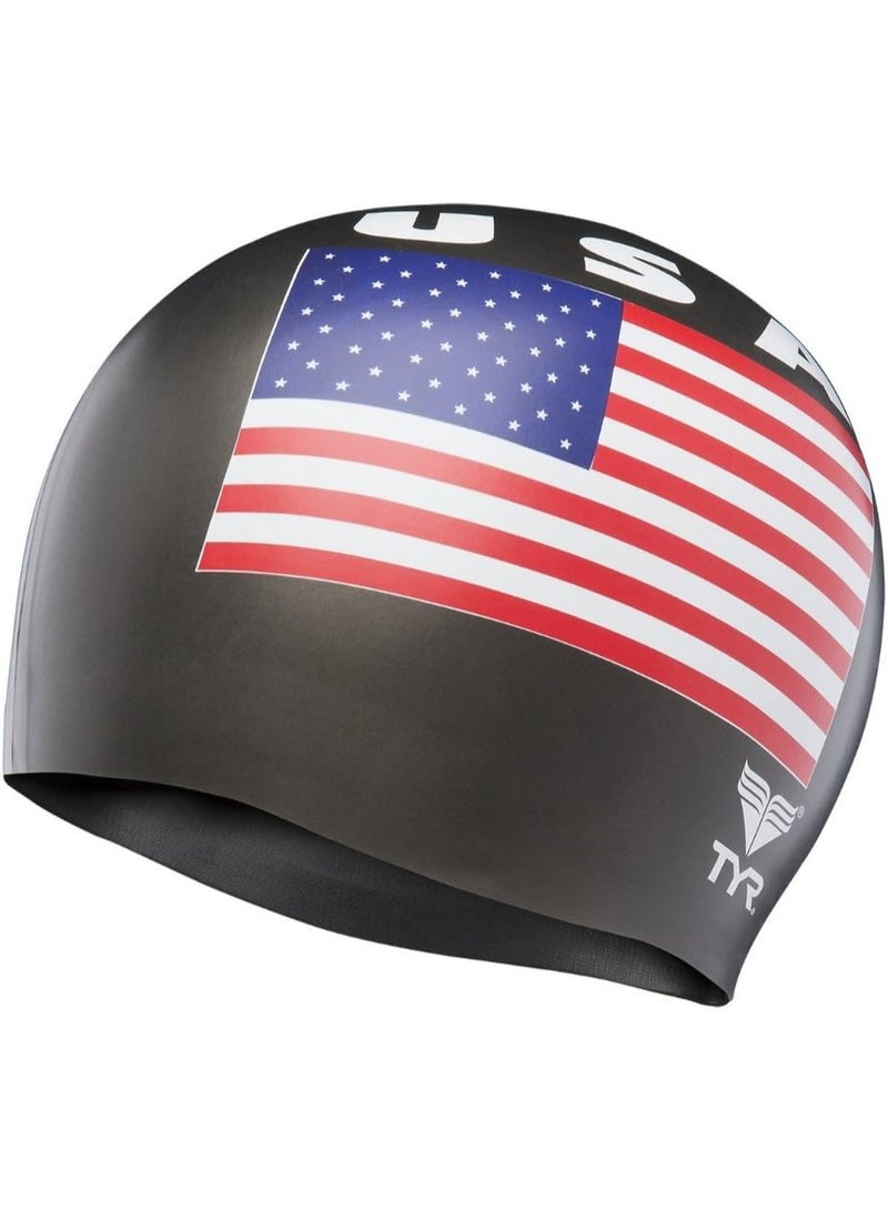 TYR TYR USA Silicone Cap Swimming Caps